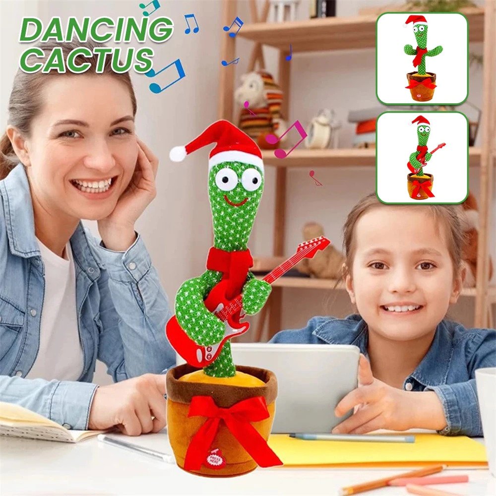 XMAS Funky Cactus - Χριστουγεννιάτικο Παιδικό Παιχνίδι Κάκτος που Χορεύει, Τραγουδάει & Επαναλαμβάνει - Dancing & Singing Cactus